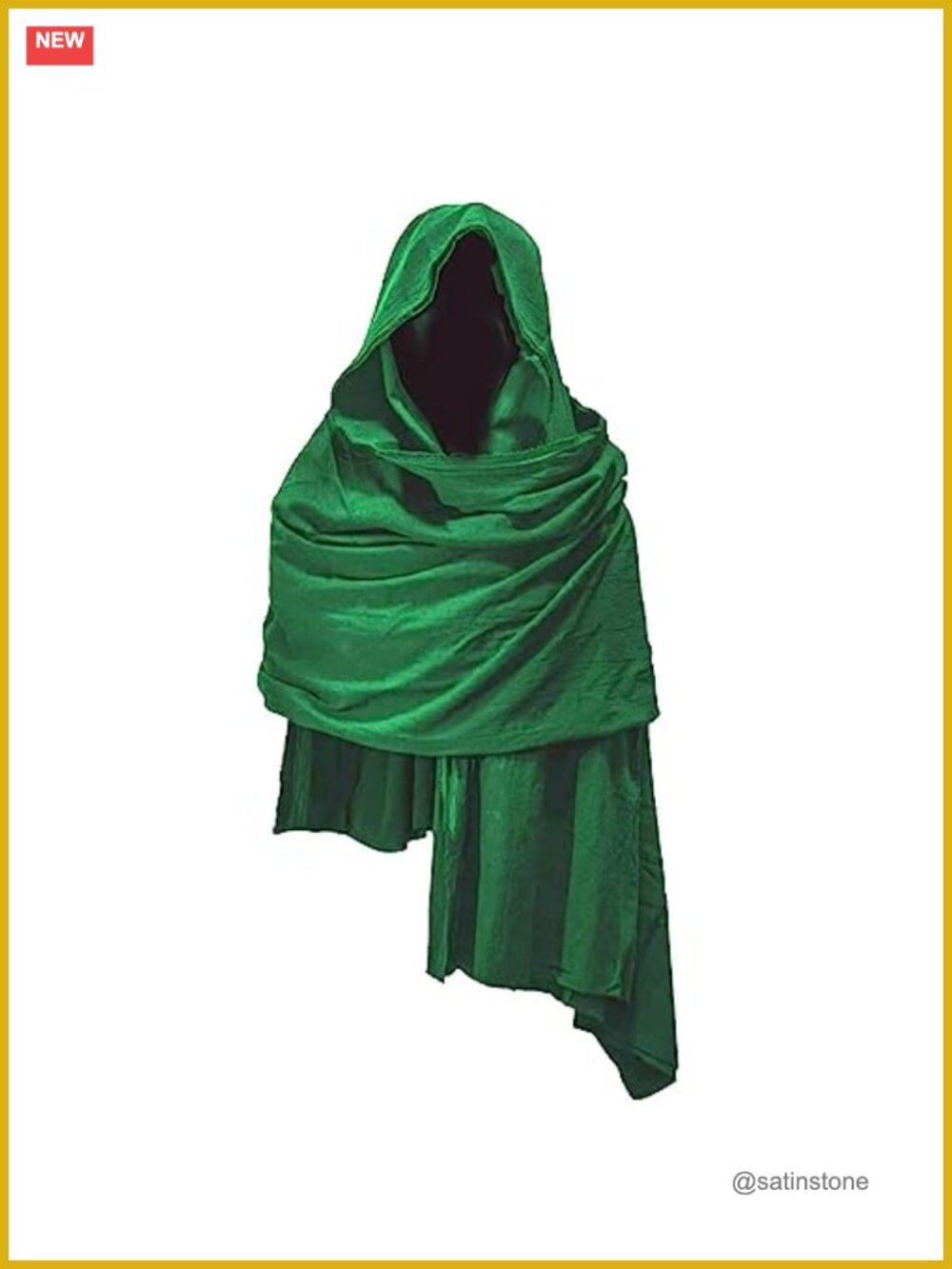 Medieval Cowl Hood Scarf Cotton Flax Hooded Cape Hat Renaissance Costume